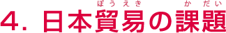 4. 日本貿易の課題